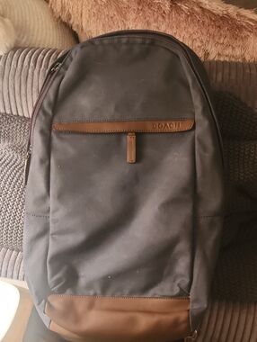 coach camden leather sling backpack West Pack Bag 2540 Brown Pebble Crossbody multiple pockets Coach | Bags | Coach